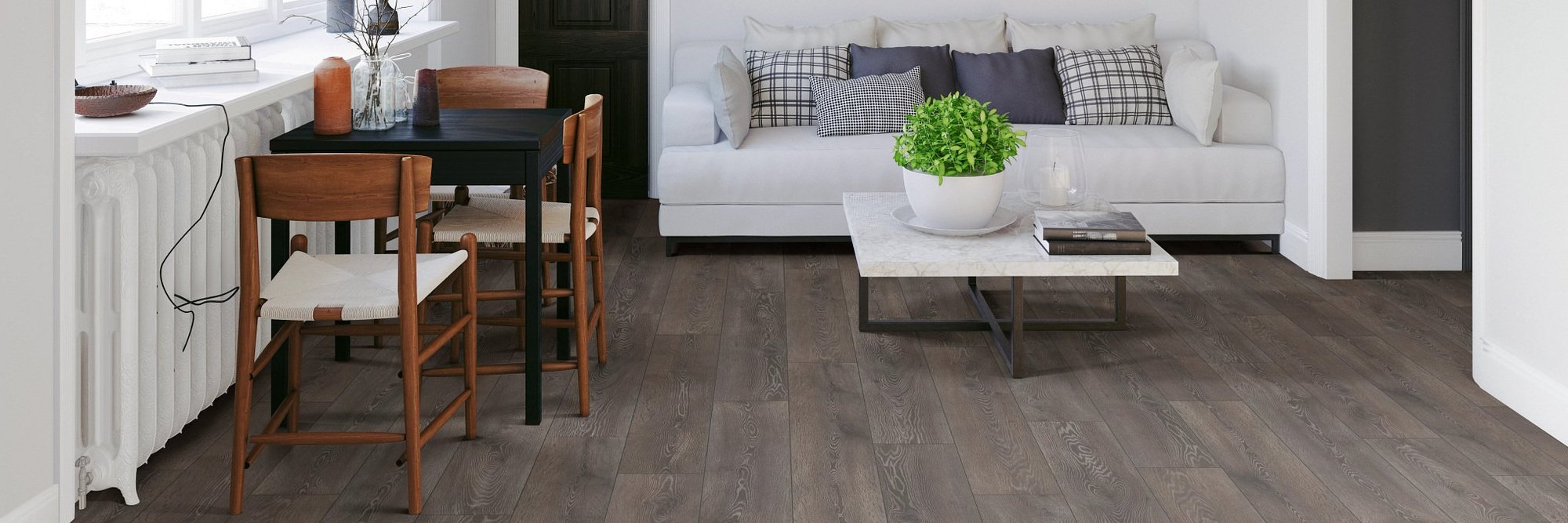 Laminate floor in the living room - Dream Home Interiors in Colorado Springs, CO