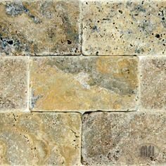 Natural Stone - Tumbled Travertine 3x6 * Color: Scabos from Dream Home Interiors in Colorado Springs, CO